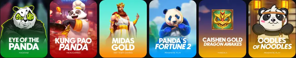 Drop and wins Golden Panda